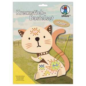 Ursus KREUZSTICH-BASTELSET "KATZE"