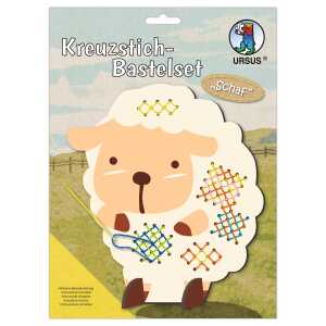Ursus KREUZSTICH-BASTELSET "SCHAF"