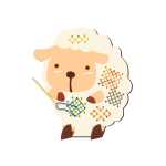 Ursus KREUZSTICH-BASTELSET "SCHAF"