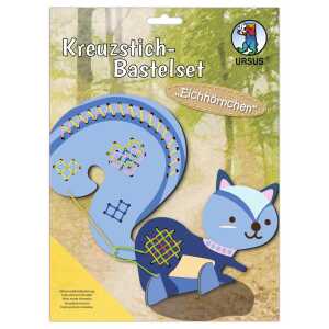 Ursus KREUZSTICH-BASTELSET "EICHHÖRNCHEN"