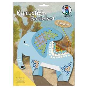 Ursus KREUZSTICH-BASTELSET "ELEFANT"