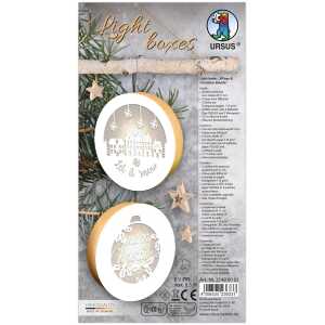 Ursus LIGHT BOXES Ø11CM VILLAGE & CHRISTMAS BAUBLE