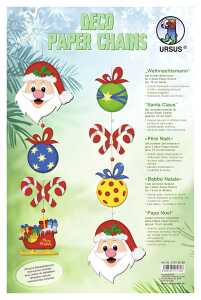 Ursus DECO PAPER CHAINS WEIHNACHTSMANN