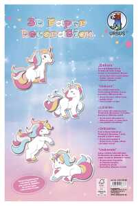 Ursus 3D PAPER DECORATION "EINHORN"