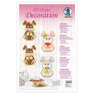 Ursus 3D PAPER DECORATION "HÄSCHEN"