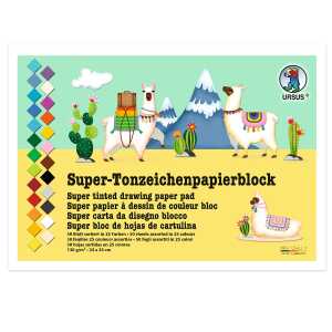 Ursus SUPER-TONP.BLOCK 24x34CM,50BL.25F.SORTIERT