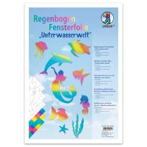 Ursus REGENBOGEN-FENSTERFOLIE 23x33CM,3BL.UNTERWASSERW.
