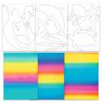 Ursus REGENBOGEN-FENSTERFOLIE 23x33CM,3BL.UNTERWASSERW.