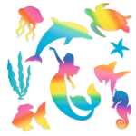 Ursus REGENBOGEN-FENSTERFOLIE 23x33CM,3BL.UNTERWASSERW.