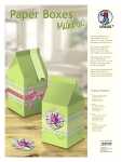 Ursus PAPER BOXES "MILKBOX" FANCY FLOWERS