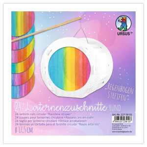 Ursus LATERNENZUSCH.115G.RUND ø 17,5 CM,24BL. REGENB.STR