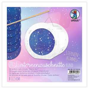 Ursus LATERNENZUSCH.115G.RUND ø 17,5 CM,24BL. STERNENHIM