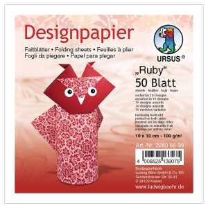 Ursus DESIGNP."RUBY"100G,10x10CM,50BL,SOR.10DE.