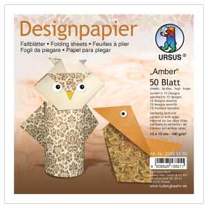 Ursus DESIGNP."AMBER"100G,15x15CM,50BL,SOR.10DE.