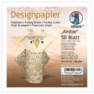 Ursus DESIGNP."AMBER"100G,10x10CM,50BL,SOR.10DE.
