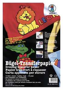 Ursus BÜGEL-TRANSFERPAPIER 60G.10BL.23x33CM