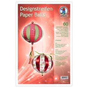 Ursus DESIGNSTREIFEN PAPER BALLS "COUNTRY"