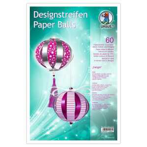 Ursus DESIGNSTREIFEN PAPER BALLS "DELIGHT"