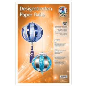 Ursus DESIGNSTREIFEN PAPER BALLS "FROZEN"