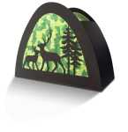 Ursus LATERNENPACKUNG "RUNDBOGEN" SCHWARZ