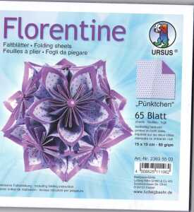 Ursus FLORENTINE "PÜNKTCHEN" 80G.15x15CM,65BL.MO.03