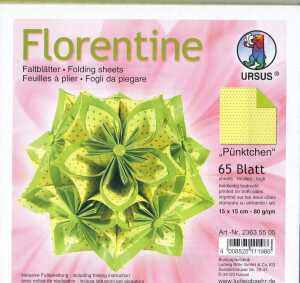 Ursus FLORENTINE "PÜNKTCHEN" 80G.15x15CM,65BL.MO.05