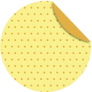 Ursus FLORENTINE "PÜNKTCHEN" 80G.10CM,RUND,65BL.M.1