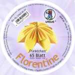 Ursus FLORENTINE "PÜNKTCHEN" 80G.10CM,RUND,65BL.M.1