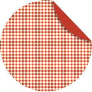 Ursus FLORENTINE "VICHY" 80G.10CM,RUND,65BL.KAR/ROT