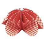 Ursus FLORENTINE "VICHY" 80G.10CM,RUND,65BL.KAR/ROT