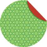 Ursus FLORENTINE "WEIHN." 80G.10CM,RUND,65BL.GRÜ/RO