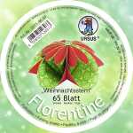 Ursus FLORENTINE "WEIHN." 80G.10CM,RUND,65BL.GRÜ/RO