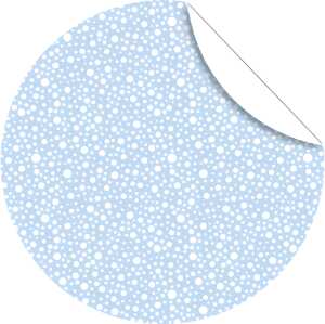 Ursus FLORENTINE "FROSTY" 80G.10CM,RUND,65BL.EISB/W