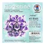 Ursus FLORENTINE "VELVET" 80G.10x10CM,65BL.LILA/ROS