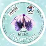 Ursus FLORENTINE "VELVET" 80G.10CM,RUND,65BL.LIL/RO