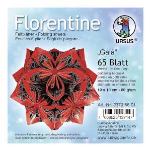 Ursus FLORENTINE "GALA" 80G.10x10CM,65BL.SCHWARZ/RO