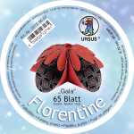 Ursus FLORENTINE "GALA" 80G.10CM,RUND,65BL.SCHWA/RO