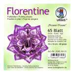 Ursus FLORENTINE"FLOWER POWER"80G.10x10CM,65BL.M.01