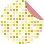 Ursus FLORENTINE"MOSAIK"80G.10CM RUND,65BL.M.01