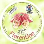 Ursus FLORENTINE"MOSAIK"80G.10CM RUND,65BL.M.01