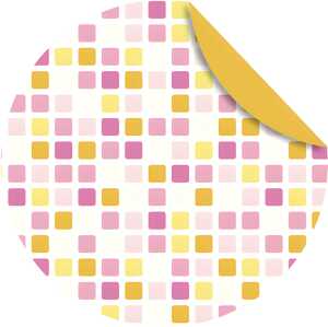 Ursus FLORENTINE"MOSAIK"80G.10CM RUND,65BL.M.02