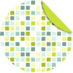 Ursus FLORENTINE"MOSAIK"80G.10CM RUND,65BL.M.03