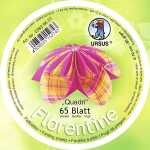 Ursus FLORENTINE"QUADRI"80G.10CM RUND,65B.M.01