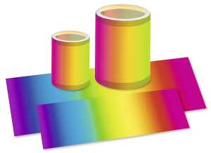 Ursus LATERNENZ.TRANSP.115G.20x50CM,25BL.REGENBOGEN