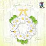 Ursus PAPER BLOOMING WREATH "DAISIES"