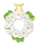 Ursus PAPER BLOOMING WREATH "DAISIES"