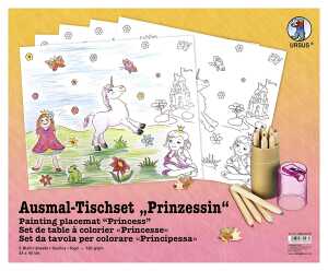 Ursus AUSMAL-TISCHSET "PRINZESSIN" 5BL.33x40CM