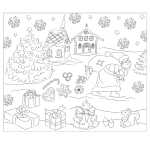 Ursus AUSMAL-TISCHSET "WEIHNACHTSMANN" 5BL.33x40CM