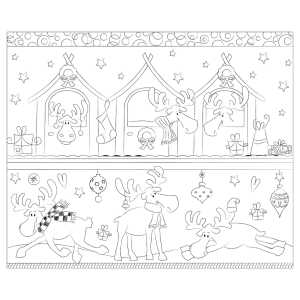 Ursus AUSMAL-TISCHSET "ELCHE" 5BL.33x40CM