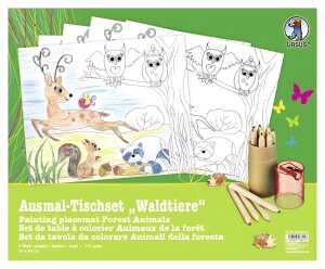 Ursus AUSMAL-TISCHSET "WALDTIERE" 5BL.33x40CM